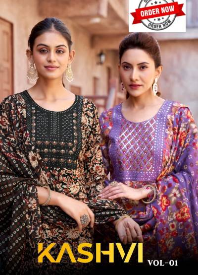 KASHVI VOL 1 BY FASHIION TALK DESIGNER EMBROIDERY SALWAR SUIT WHOLESALER IN INDIA